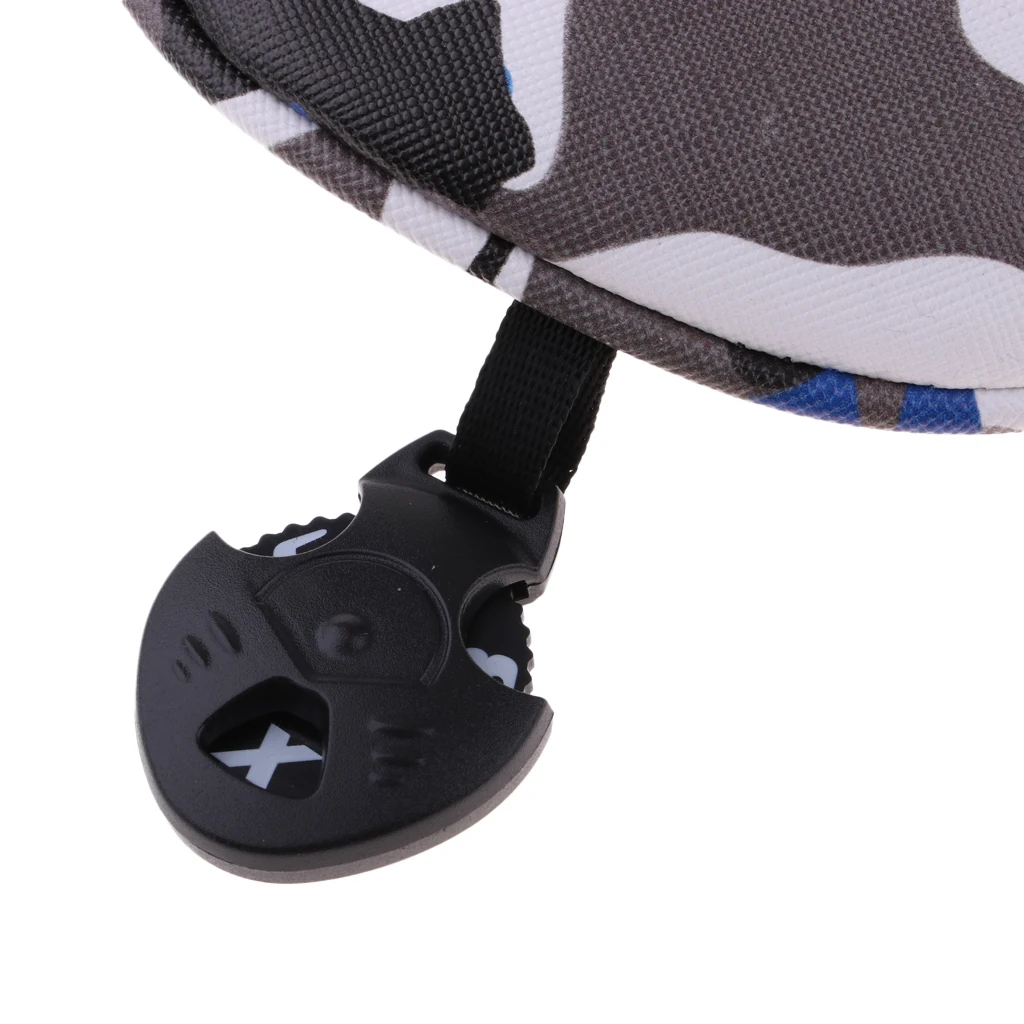 4Pcs PU Golf Head Covers for #1 Driver #3 #5 Fairway Woods Clubs Headcovers & Interchangeable No. Tag - Camouflage Pattern