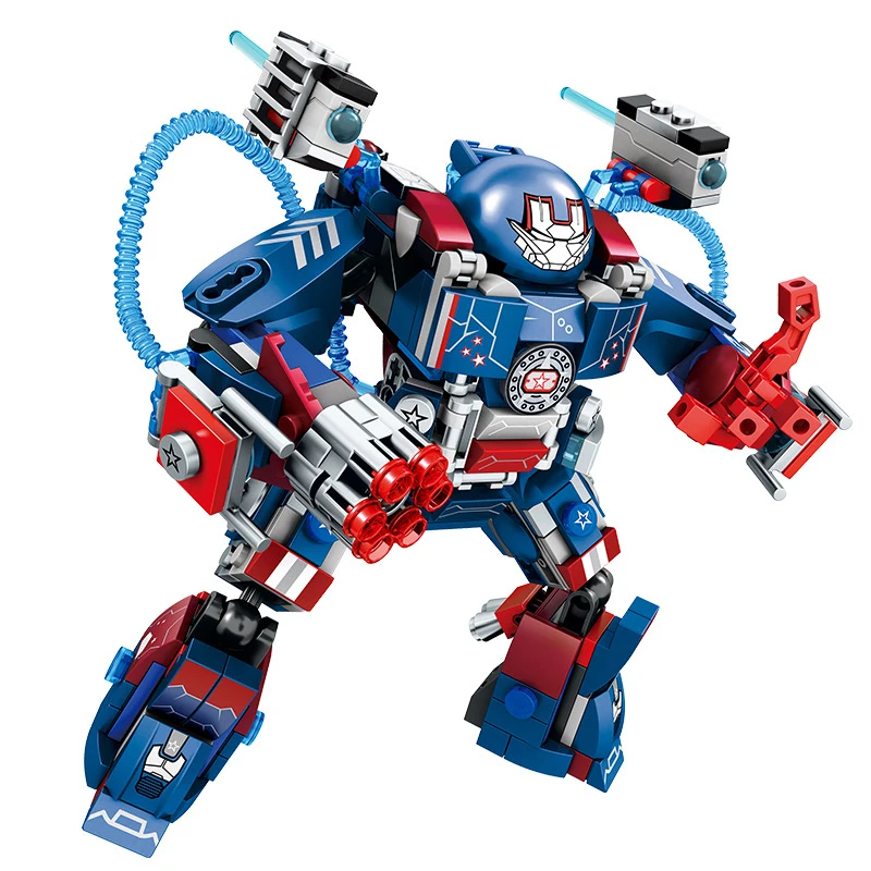 

Avengers Ultron Figure Iron Man Super Heroes Model Hulk Buster Set DIY Building Blocks Boy Birthday Gift Toys for children