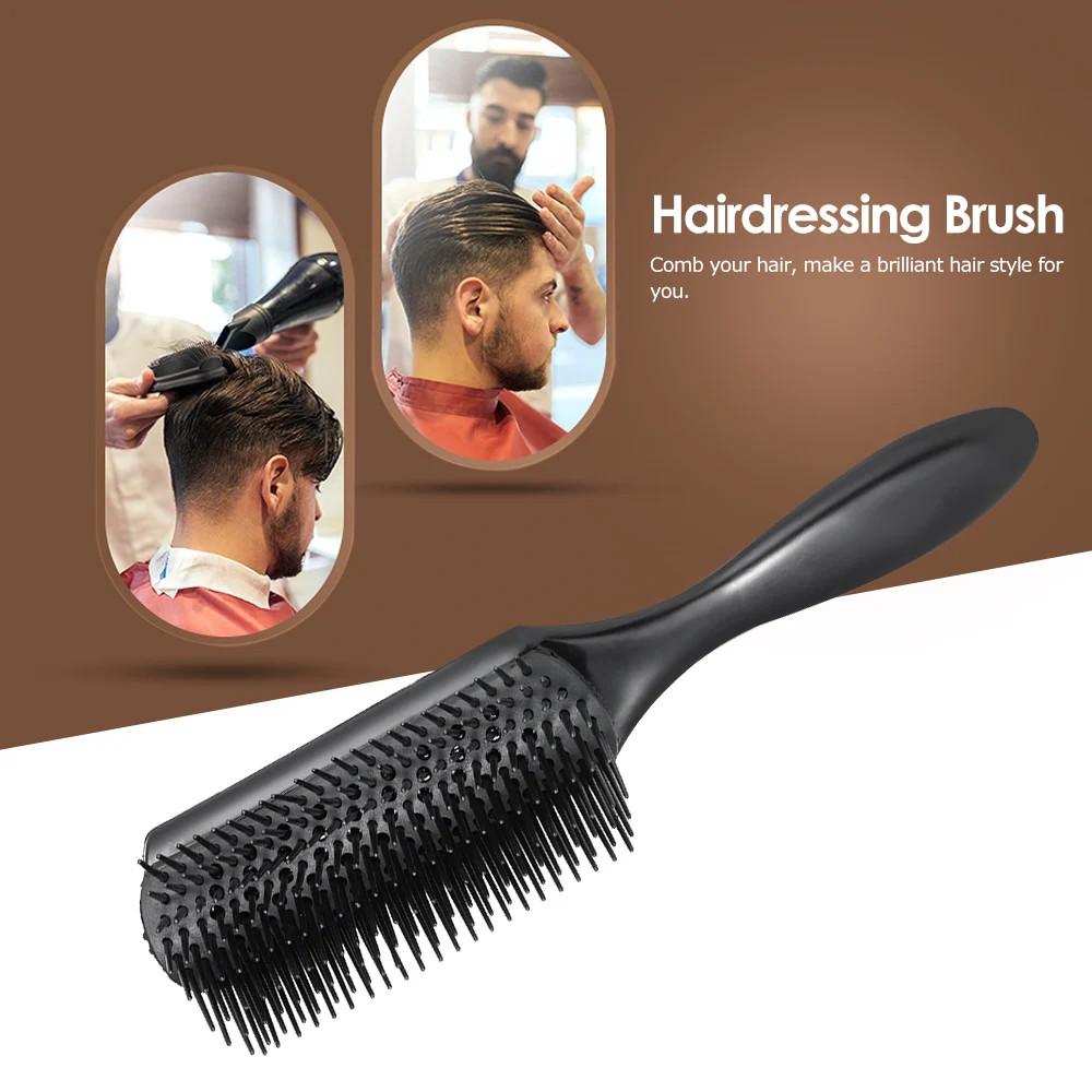 

1pc Hair Comb Cushion Brush Soft Comfortable Anti-static Hairbrush 9 Rows Plastic Hairdressing Scalp Massage Hair Styling Tools