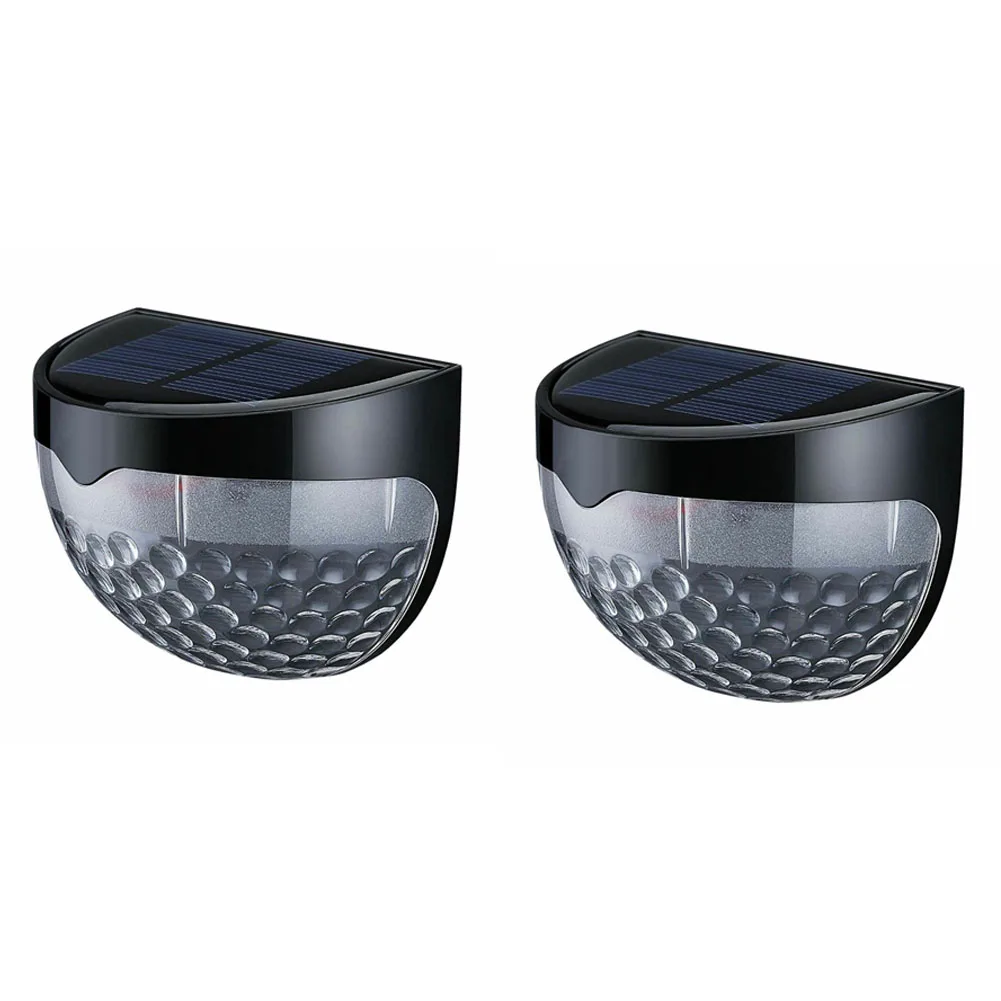 

6LED Waterproof Wireless Garden Corridor Wall Lamp Outdoor Semicircular Decoration Solar Powered Fence Light Durable Automatic