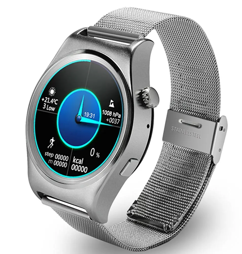 mobile watch in circle shape