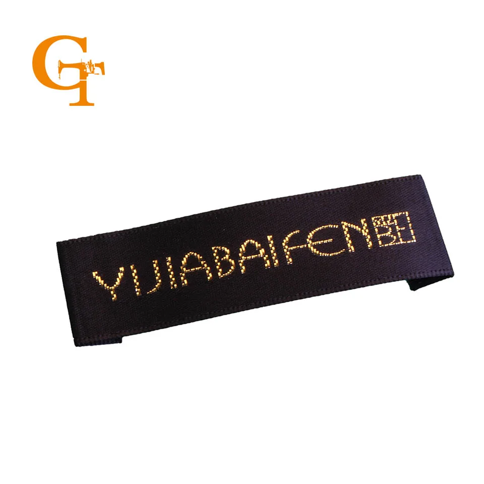 Атласные Дамасские этикетки для одежды с индивидуальным логотипом атласные