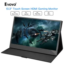 Eyoyo 13,3 "EM13K lcd Портативный 1920x1080 ips игровой монитор совместим с игровыми консолями компьютера USB ПК экран hdmi дисплей