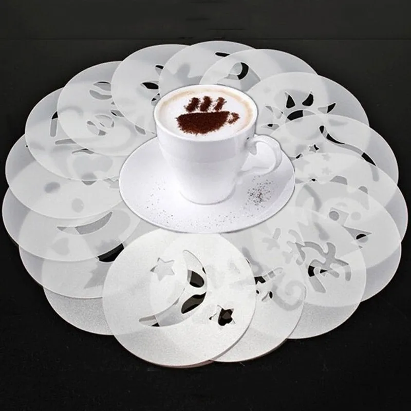 16Pcs-set-Fashion-Cappuccino-Coffee-Barista-Stencils-Fancy-coffee-Duster-Spray-Tools-D