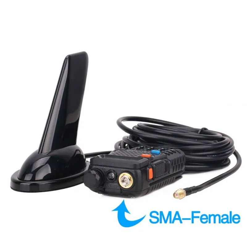 ABBREE SMA Female Shark Fin Design VHF UHF 144/430Mhz двухдиапазонная антенна|Запчасти и аксессуары для