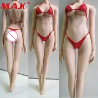 Custom PL64 1/6 สามจุดสีแดงบิกินี่ชุดสีขาวสำหรับ 12 "หญิง PH ตุ๊กตา Action Figure Body อุปกรณ์เสริม