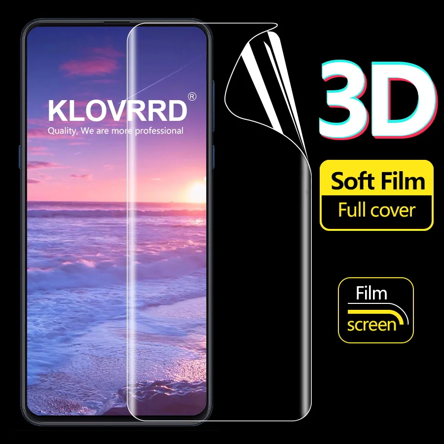 

Soft Full Cover Screen Protector For Xiaomi Mi 6 Mix 3 2S Note MAX 2 3 A1 A2 Lite 6X Black Shark Helo Hydrogel Film Sticker