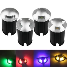 1 Вт 3 Вт светодиодный IP67 DC12V AC85-265V наружный водонепроницаемый встраиваемый светильник на палубе подземный светильник тротуарный светильник ing