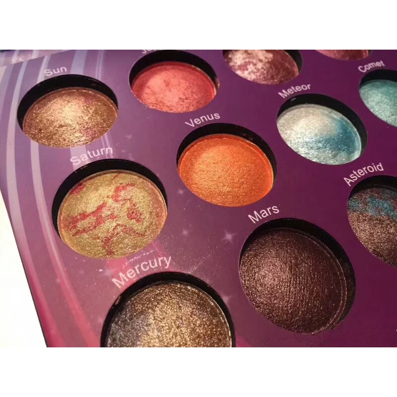 Бренд Maquiagem, 18 цветов, профессиональный Galaxy, шикарный Шиммер, тени для век, макияж, пигмент, косметика, металлические Сияющие тени для век, 1 шт