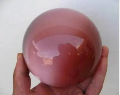 Big red CAT EYE crystal sphere ball 80mm | Дом и сад