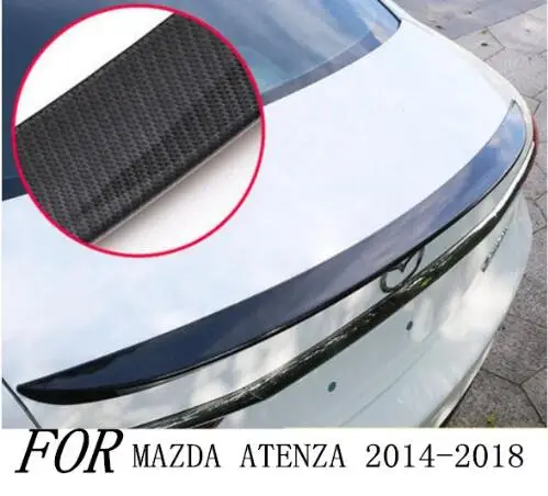 

JIOYNG CARBON FIBER CRA REAR WING TRUNK LIP SPOILERS FIT FOR MAZDA 6 ATENZA 2014 2015 2016 2017 2018