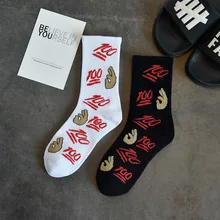 2 пары Ullzang 100 номер узорные смешные короткие носки женские унисекс OK Art Harajuku носки крутые мужские хлопковые хип-хоп носки хипстер