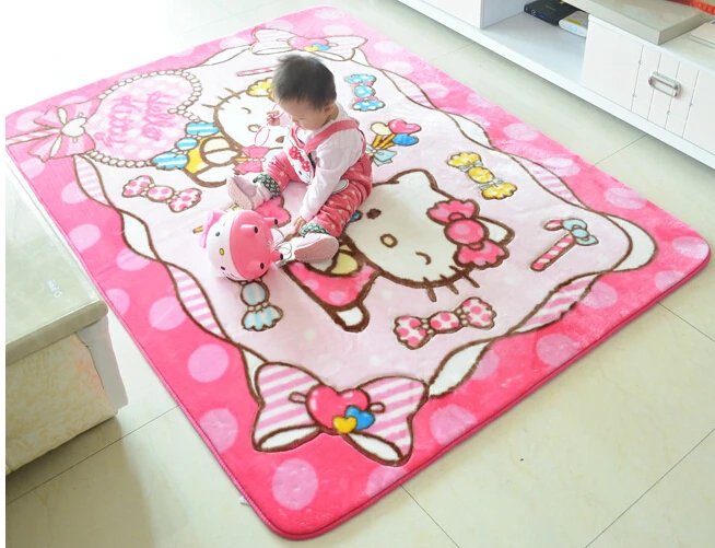 

1.3*1.85M Cartoon Soft Acrylic Rugs And Carpets For Liveing Room Children Home Play Mat