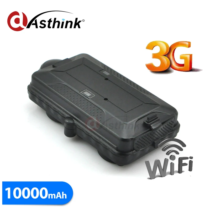 2G 3G WCDMA GPS Car Tracker GPS GSM WIFI positioning with SD card slot 10000mAh battery