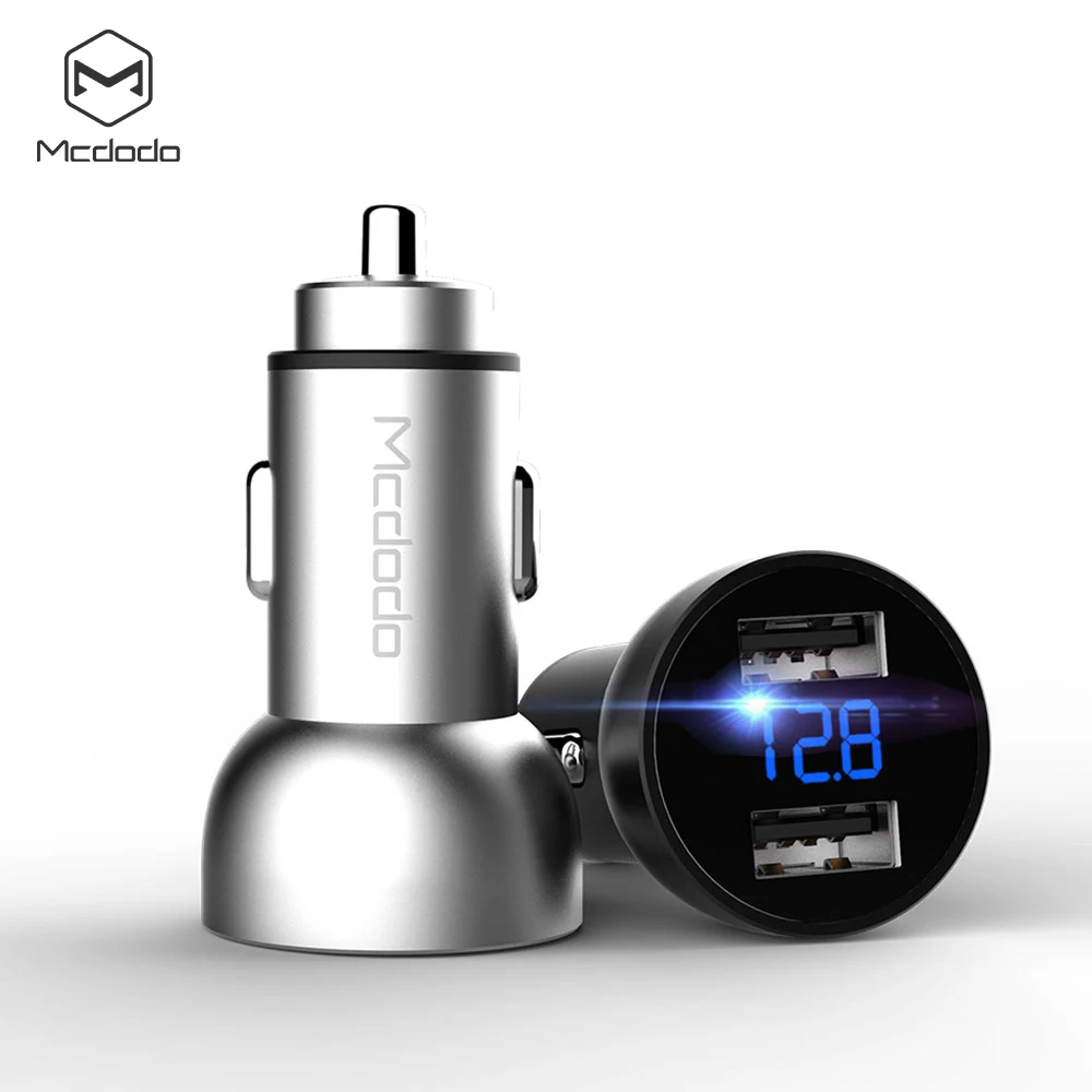 

Mcdodo Dual USB Car Charger 3.4A Fast Charging for iPhone 7 8 6 6s 5s with LED Digital Display for Samsung Galaxy S8 Plus Xiaomi
