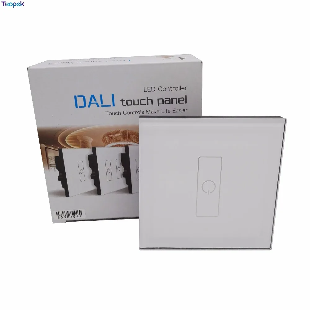 

LTECH DA1 Touch Panel 1CH On/Off Switch Dimmer Wall Mount LED Controller DALI Series for LED Light AC220V