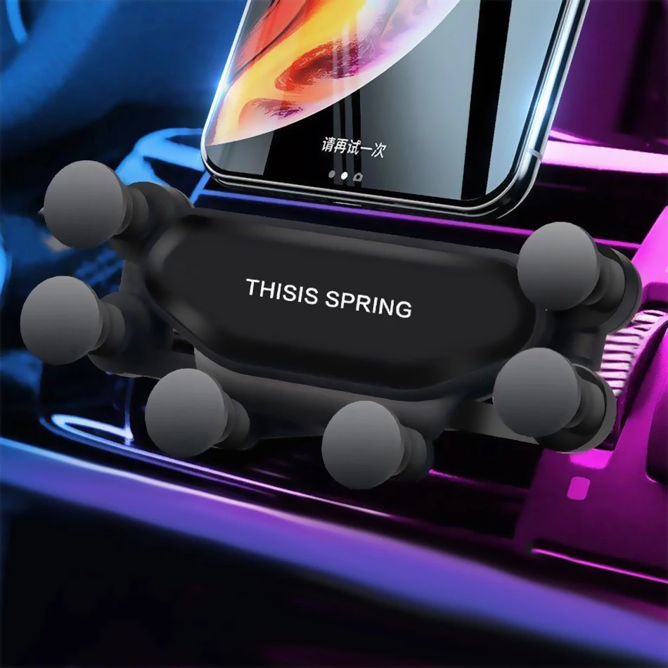 

2019 New Universal Air Vent Car Mount Gravity Auto-Grip Car Phone Holder Support For Phone in Car For iPhone X Samsung Tablets