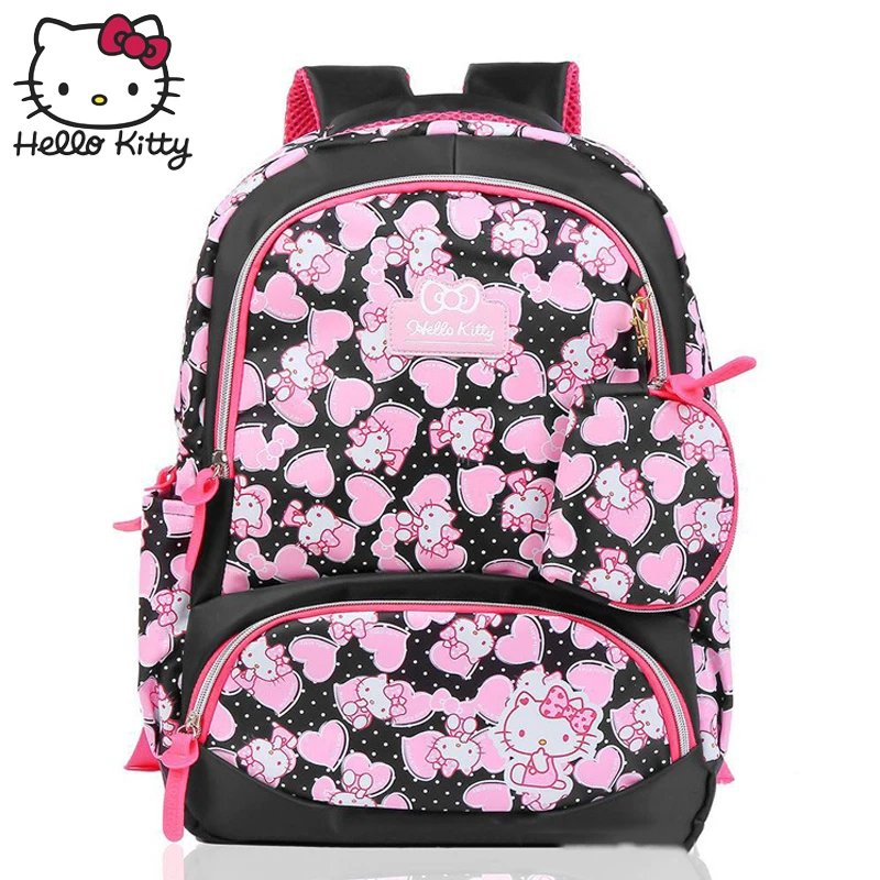 Милый мультяшный розовый рюкзак hello kitty, милый модный женский рюкзак hello kitty на одно плечо, Многофункциональный Детский плюшевый рюкзак