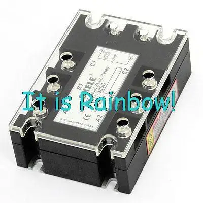 

Free Shipping TN1/380D 8 Terminals 3Phase SSR Solid State Relay 3-32VDC/480VAC 80A