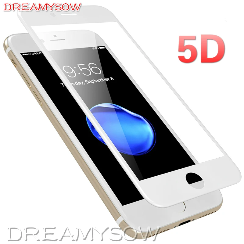 5D изогнутое закаленное стекло для iPhone 6S 6 7 8 XR XS MAX полное покрытие пленка 6sPlus 7Plus
