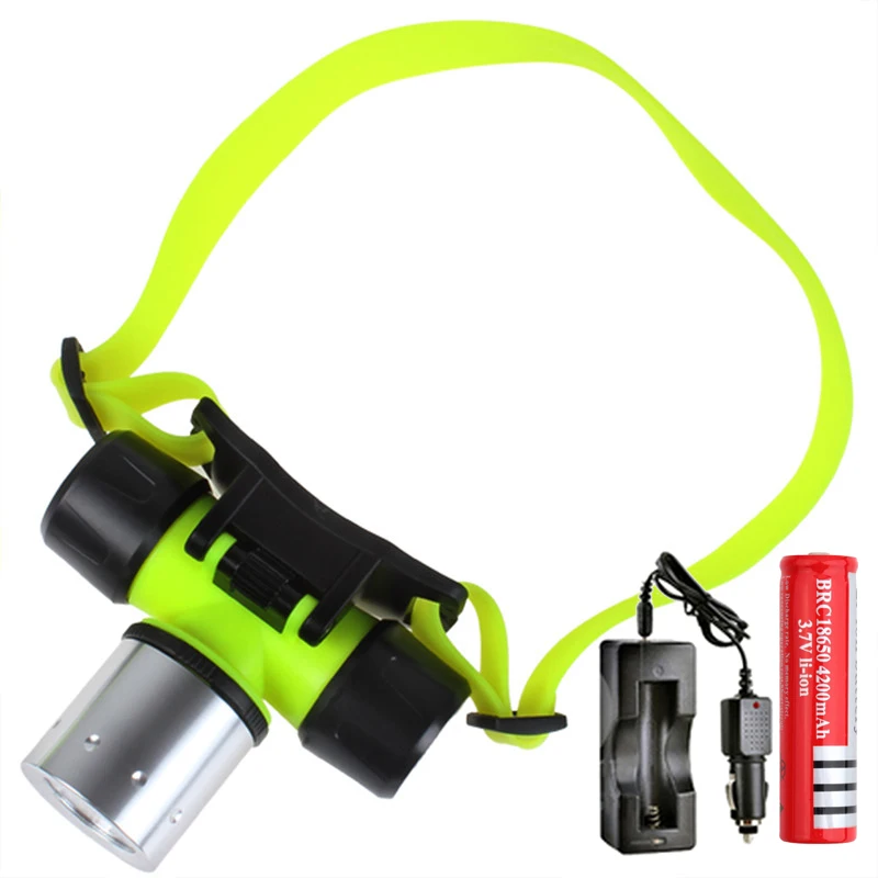 Diving Light Underwater Headlight 2000LM T6 Dive Headlamp LED Waterproof 60m Swimming Torch