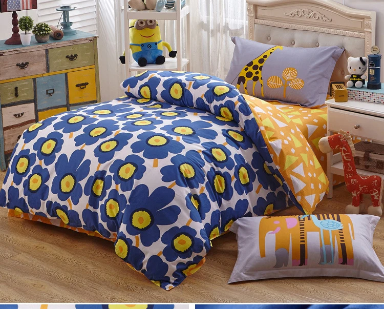 Buy Children Cotton single bed 3pcs bedding sets