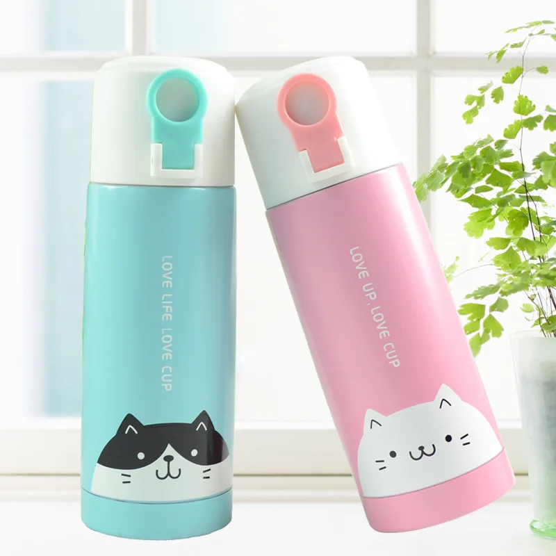 Manufacturer Produces Thermos Cup Cartoon Creative Cute Portable Stainless Steel Male And Female Students Children S