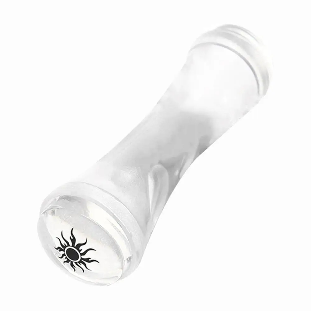 

2019 New 1Pc Transparent Silicone Double Headed Nail Stamping Stamper Seal Plastic Scraper Make up Supplies