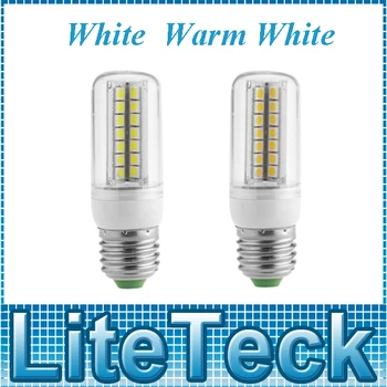 

200-230V E27 7W 56pcs SMD5050 LED Bulb Energy Saving Corn Light Lamp Bulb Blub 360 Degree Warm White & Pure White