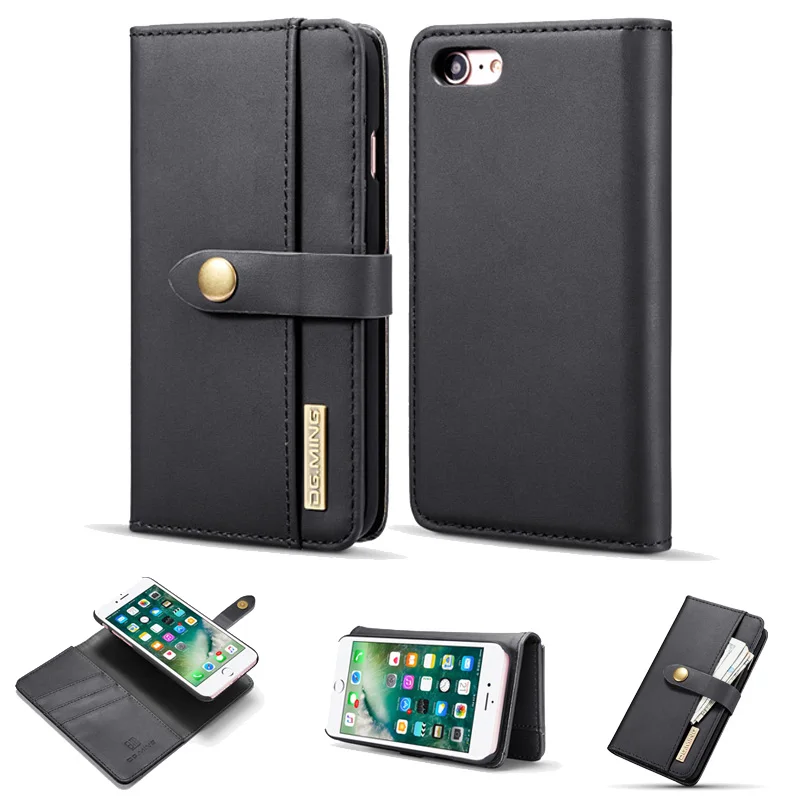 

Luxury Flip Case Genuine Sheepskin Leather Wallet Card Phone Cover For iphone Xs Max XR Xs 6 6splus 7 7Plus 8 8Plus Case Fundas