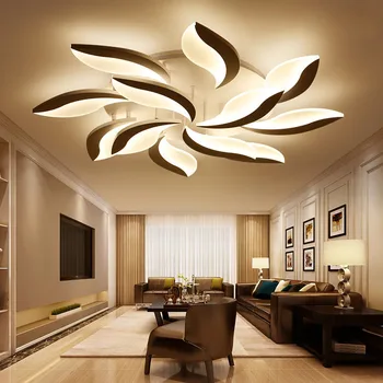 

Mellifluous Acrylic Modern led ceiling lights for living room bedroom dining room home Double color 5 head D670MM*90MM