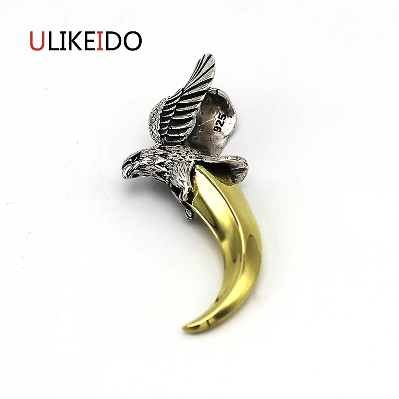 

Pure 925 Sterling Silver Jewelry Eagle Charms Vintage Pendant for Men Thai Silver Bird Necklace Chain Popular Fine Gift 684