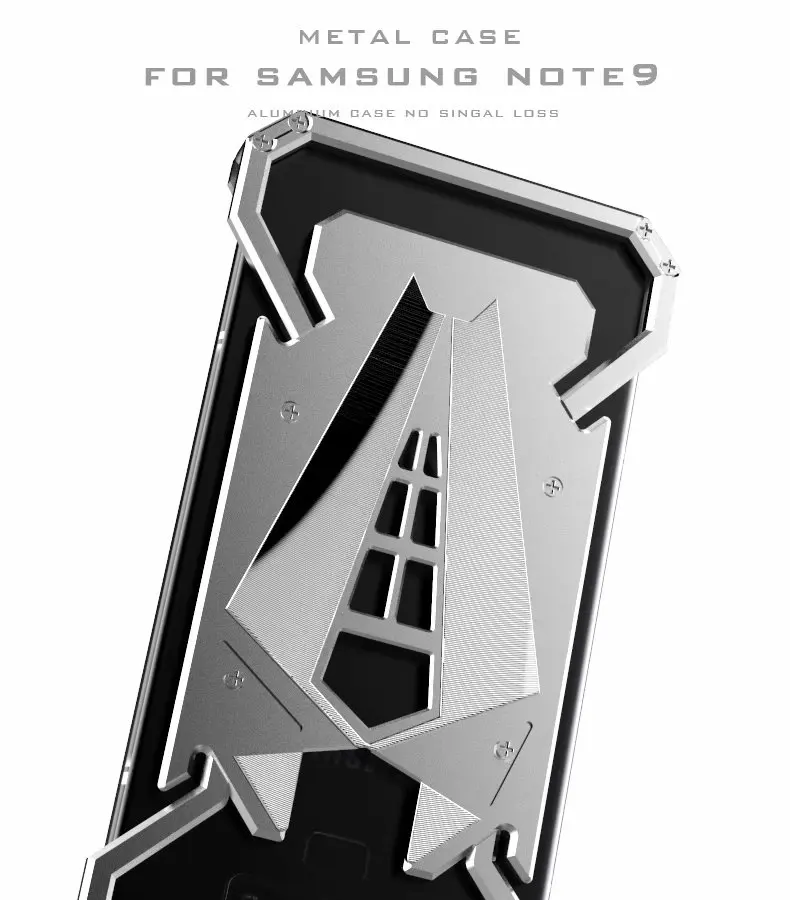 Хит роскошный противоударный алюминиевый металлический кольцо Броня чехол для samsung Galaxy Note 9 8 S9 Plus алюминиевый бампер чехол металлическая рамка Крышка
