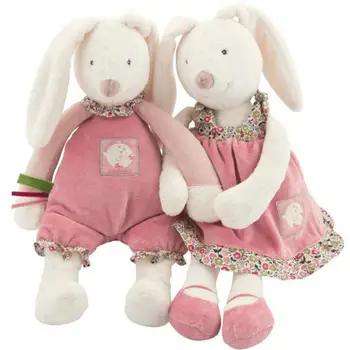 

33cm Maniset Papas 2 Pcs Baby Play Soft Plush Toys High Quality Lovely Rabbit Appease Baby Dolls Hold Muppet Toys