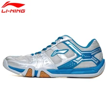 Li-Ning/Женская дышащая обувь для бадминтона SagaLight; нескользящая подкладка; износостойкие кроссовки; спортивная обувь; AYTM076 SAMJ17