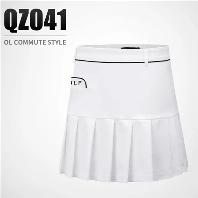 Женская юбка-шорты с высокой талией, летняя юбка для гольфа, для бадминтона, тенниса, спорта на открытом воздухе, хлопковая юбка, высокое качество, D0706 - Цвет: Белый