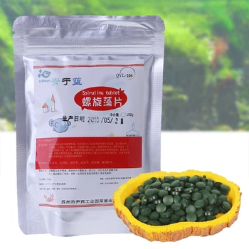 

Spirulina Veggie Algae Wafers Tablets Fish Food Tropical Fish Feed Home Aquarium