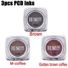 Высокое качество 3 шт цвета PCD краска для бровей перманентные чернила макияж татуировки чернила для бровей s для тату чернила подводка для глаз Прямая