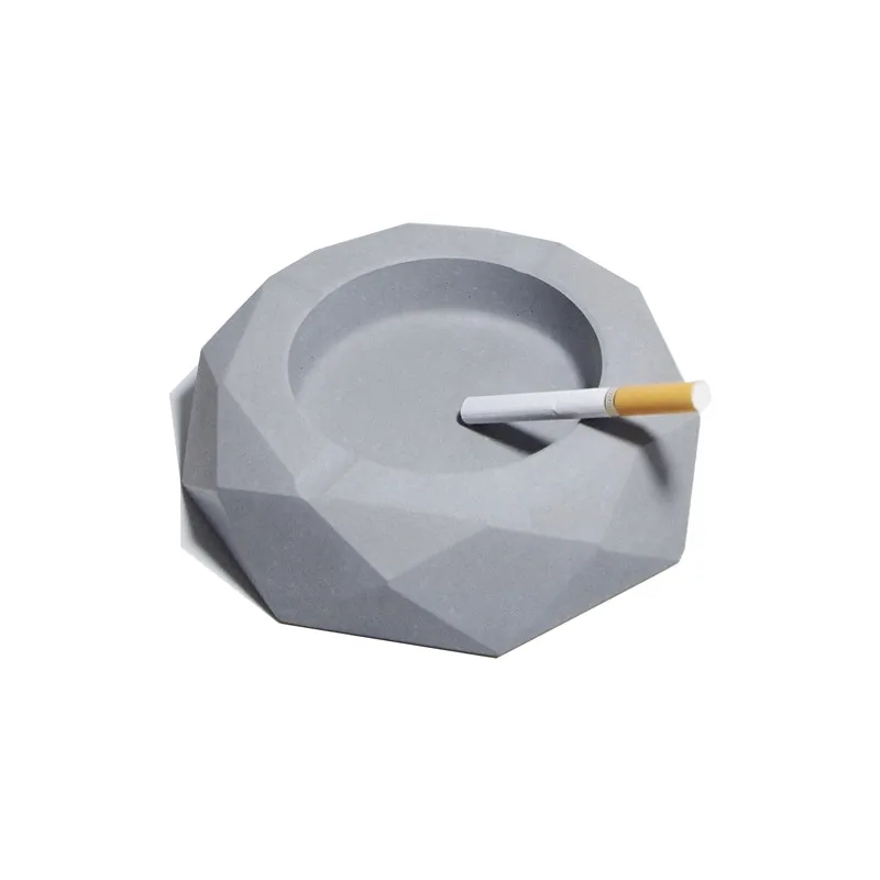 Diy Decorative Concrete Ashtray Silicon Mold Large 16cm Creative