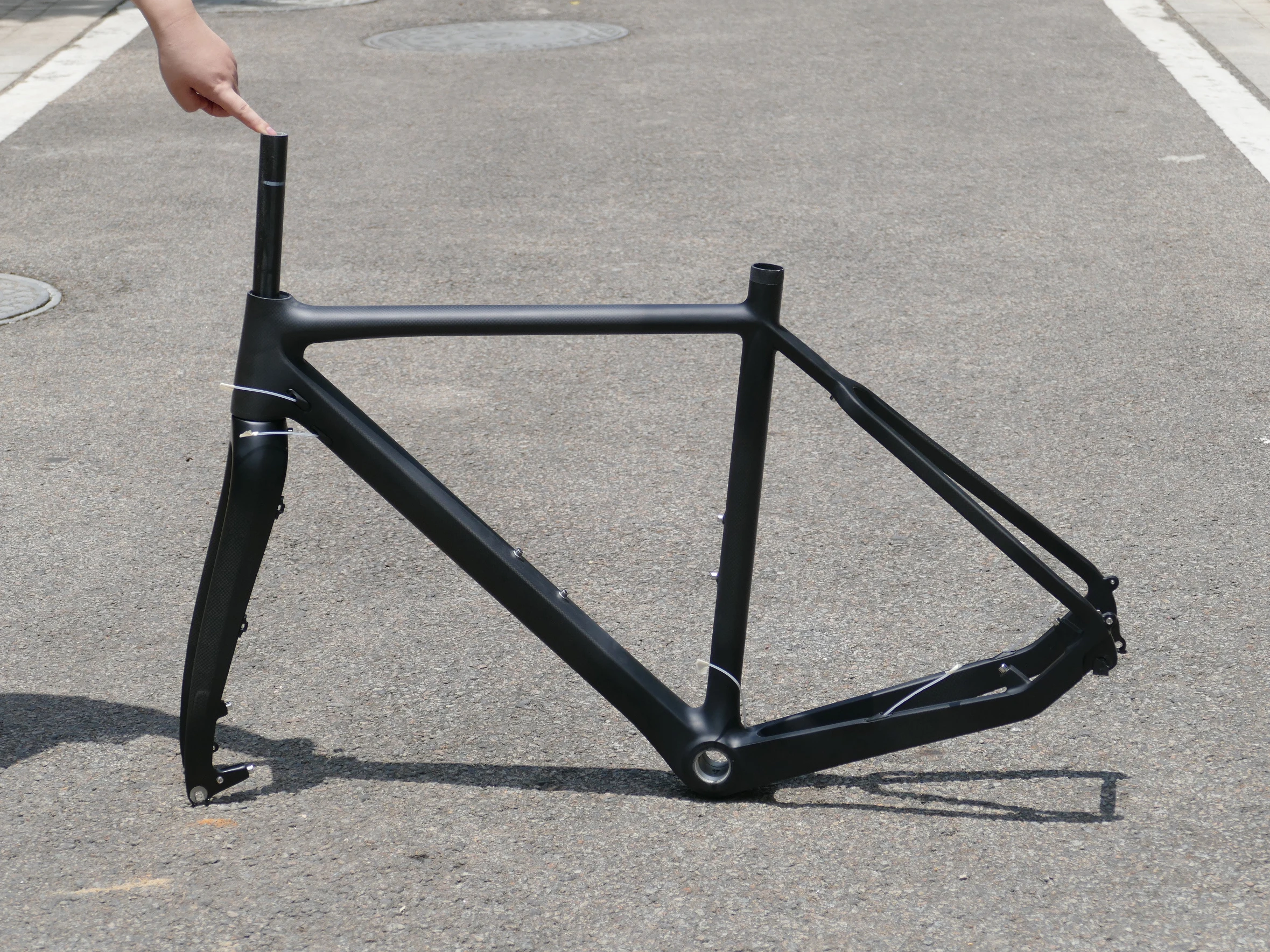 Toray Carbon Cycling Cyclocross Bike Bicycle Cyclo Cross BB30 Disc Frame 53cm