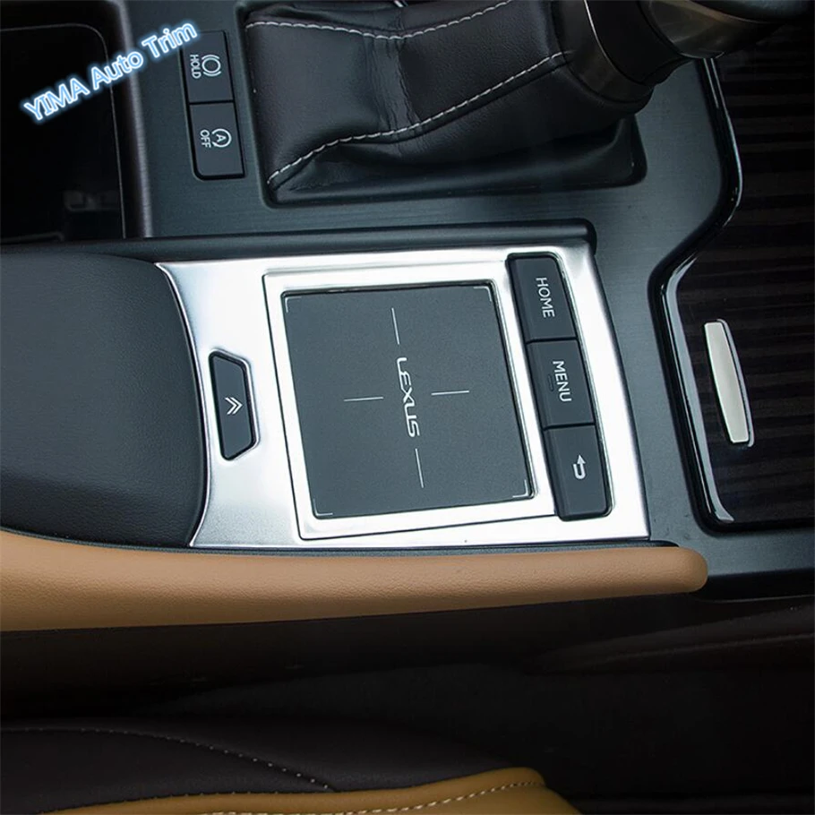 Lapetus автомобильный Стайлинг средняя консоль панель мыши с блестками накладка 1 шт. подходит для Lexus ES /нержавеющая сталь