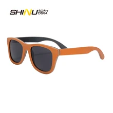 Модные дизайнерские женские деревянные солнцезащитные очки в винтажном стиле, настоящие поляризованные скейтборд деревянный очки Oculos Feminino Lentes De Sol 68004