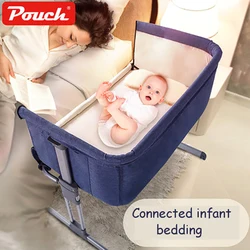 Pouch H05 Baby Portable Bed connected with parents' normal big bed Infant Travel Sleeper Portable Cot breathable folding crib Pouch H05 Baby Portable Bed connected with parents' normal big bed Infant Travel Sleeper Portable Cot breathable folding crib