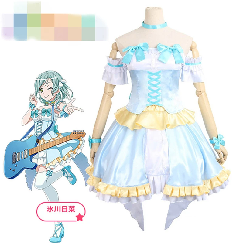 

Janpan Anime BanG Dream! Pastel*Palettes Hikawa Hina Halloween Party Uniform Dress Cosplay Costume Custom Made A