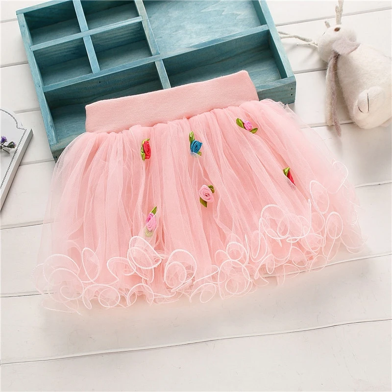 Summer Mesh Baby Girl Tutu Skirt Colorful Princess Infant Newborn Girls