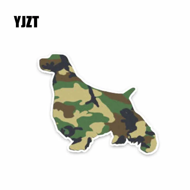 YJZT 12.4*10.3CM English Springer Spaniel Dog Creative Fashion Car Sticker C1-4025 | Автомобили и мотоциклы