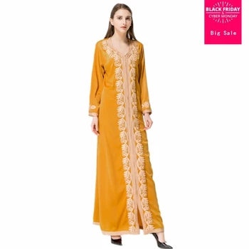 

Adult Casual beading silk fabric Robes Musulmane Dubai Fashion Muslim Dress warm Robes Arab Worship Service Muslim abaya Wj2281