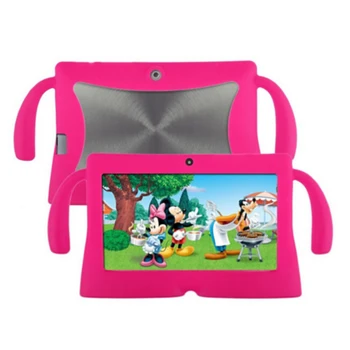 

7 Inch Soft Silicone Gel Cover Case For Q88 Android Kids Children Tablet PC A13 Rose red