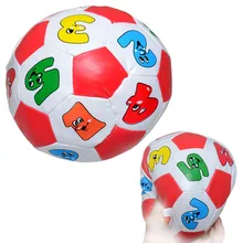 В случайном красочном звуковом шаре колокольчик забавная фигура с буквами мягкий пластиковый губчатый шар игрушка для малышей игрушка яма раннее образование
