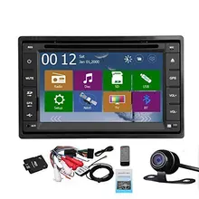 2 Din coche auto Radios unidad principal en el tablero estéreo de 6.2 pulgadas pantalla táctil LCD DVD Reproductor de CD MP3/MP4 /USB/sd/AM/FM Radios Bluetooth audio G